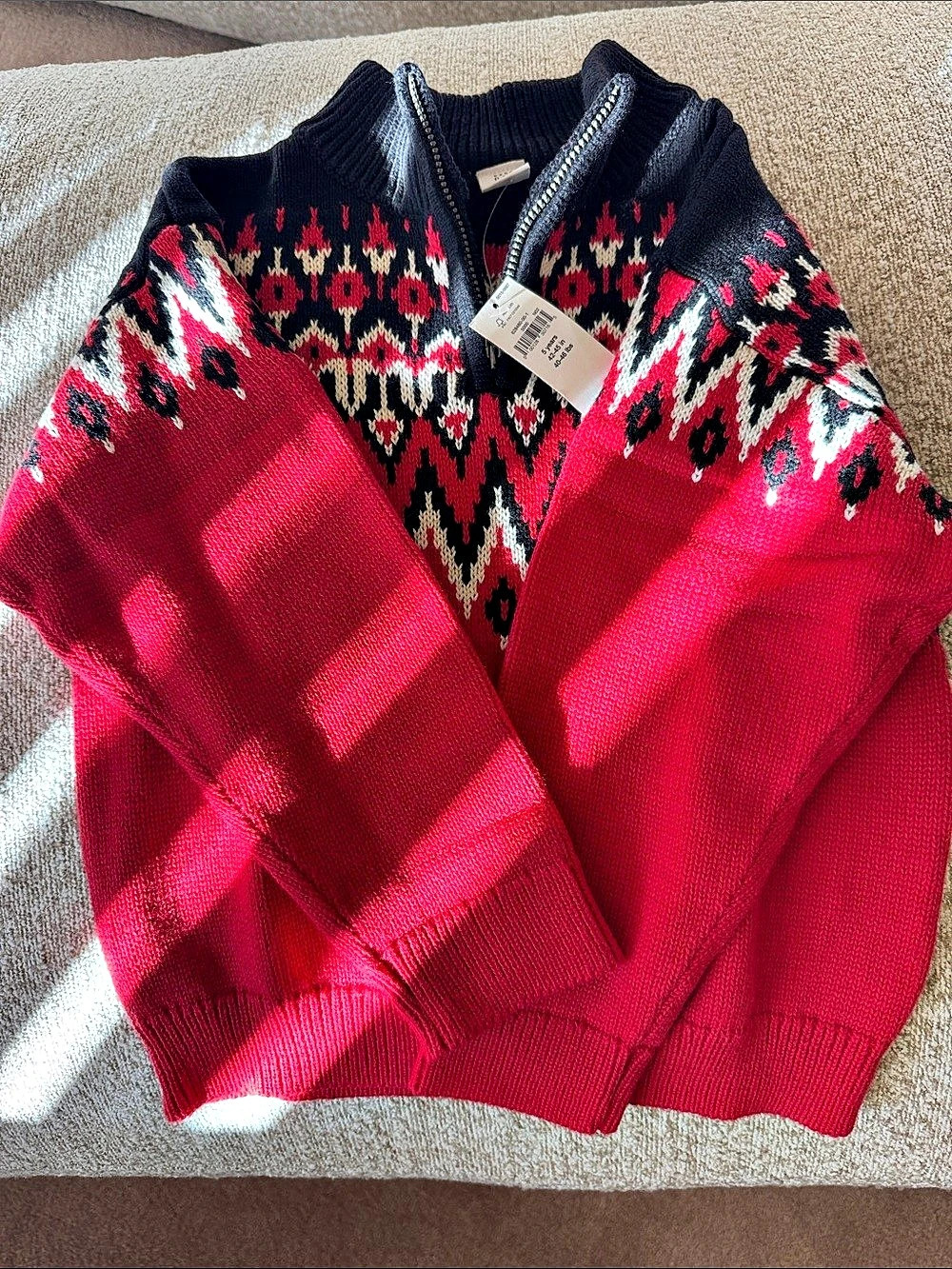 Gap Fair Isle Geometric Sweater Size 5 Boys NWT